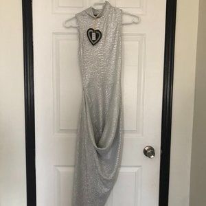 Silver party dress